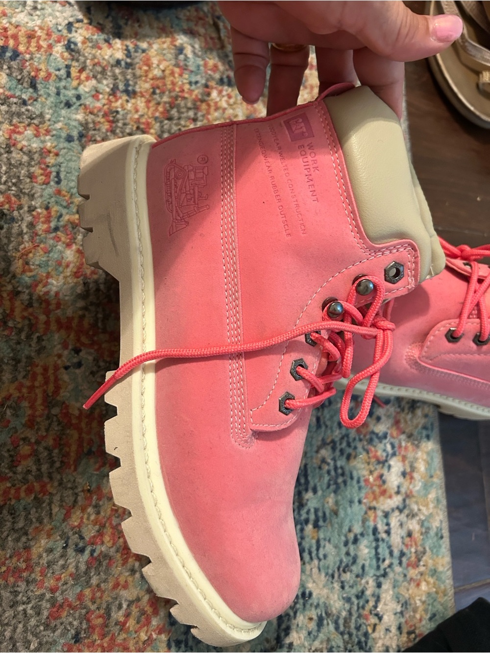 Pink Waterproof Work Boot - Picture 2 of 5